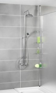 Koszyk prysznicowy Maximex Narożna, teleskopowa półka łazienkowa pod prysznic - aż 4 poziomy 11