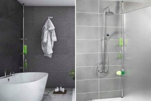 Koszyk prysznicowy Maximex Narożna, teleskopowa półka łazienkowa pod prysznic - aż 4 poziomy 12