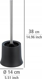 Wenko Szczotka do WC stojąca czarny 5