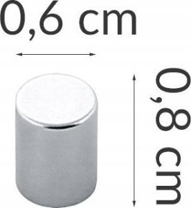 Zeller Magnesy do notatek, stal nierdzewna, 6 sztuk, ZELLER 3