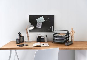 Zeller Tablica na magnesy z powłoką szklaną, tablica do pisania, tablica na ścianę, szklana tablica magnetyczna, tablice magnetyczne, ZELLER 2