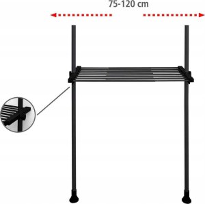 Wenko Półka do garderoby, HERKULES, 73-120 x 42 cm, WENKO 3