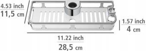 Wenko Półka prysznicowa z uchwytem na słuchawkę, Libertà, WENKO 3