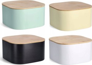 Chlebak Zeller Chlebak metalowy z bambusową pokrywką, 26,5 cm 5