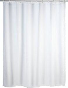 Wenko Zasłona prysznicowa, tekstylna, kolor biały, 180x200 cm, WENKO 1