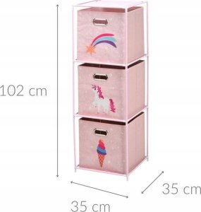 Storage Solutions Regał z tekstylnymi pojemnikami do pokoju dziecięcego 2