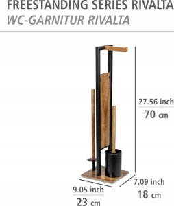 Wenko Stojak na papier i szczotkę toaletową RIVALTA 3