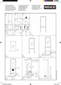 Wenko Stojak na papier i szczotkę toaletową RIVALTA 10