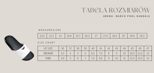 Arena Klapki basenowe antypoślizgowe masujące Arena Marco rozmiar 46 5
