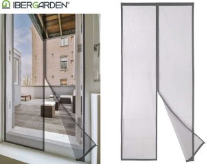 Ibergarden Moskitiera na drzwi magnetyczna klik-klik, 90 x 210 cm 1