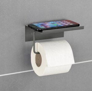 Wenko Metalowy uchwyt na papier z półeczką DESULO 4