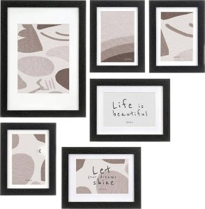 Ramka Giftdecor Ramki na zdjęcia na ścianę MURAL, 7 ramek różnej wielkości 1