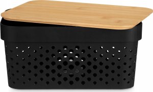 Kinvara Plastikowy pojemnik z bambusową pokrywą, 26 x 17,5 x 12,5 cm 2