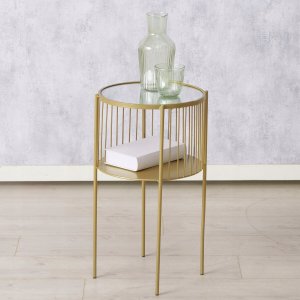 Boltze Metalowy stolik pomocniczy LOBO, Ø 33 x 55,5 cm 3