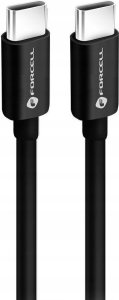 Kabel USB ForCell USB-C - USB-C 1 m Czarny 2