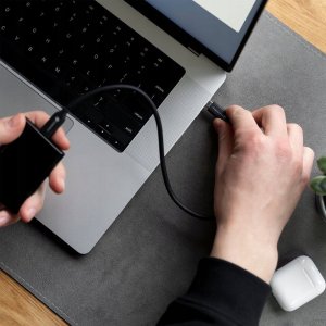 Kabel USB ForCell USB-C - USB-C 1 m Czarny 4