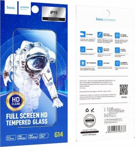 Hoco HOCO szkło hartowane HD 5D Guardian shield (SET 10in1) - do iPhone 15 / 16 czarny (G14) 9
