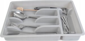 Kadax KADAX Wkład Do Szuflady Plastikowy Organizer Na sztućce Kuchenny Szary 1