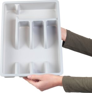 Kadax KADAX Wkład Do Szuflady Plastikowy Organizer Na sztućce Kuchenny Szary 2
