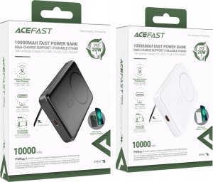 Acefast Powerbank indukcyjny Acefast M6 PD 20W 10000mAh + kabel - biały 5