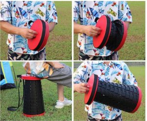 PrzydaSie Stołek Turystyczny Krzesło Wędkarskie Składane 7