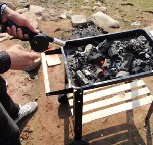 PrzydaSie Dmuchawa Do Rozpalania Kominka Pieca Ogniska 5