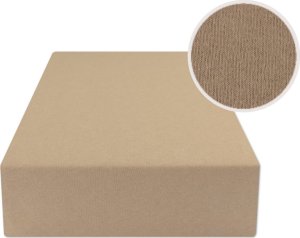 estilex Prześcieradło Z Gumką 90X200 Jersey Ciemny Beż 1