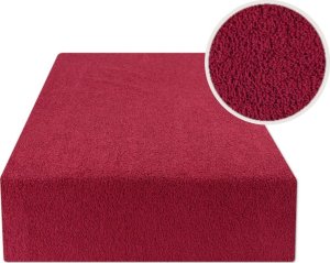 estilex Prześcieradło Z Gumką 160X200 Frotte Bordo 1