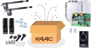 Faac Zestaw Alfa Long - FAAC 414 do 10m bram dwuskrzydłowych 8