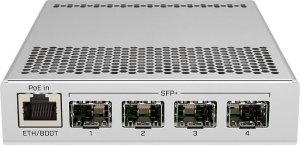 Switch MikroTik MikroTik CRS305-1G-4S+IN Zarządzany przełącznik sieciowy, 1x Ethernet Gigabit, 4x SFP+, PoE 3