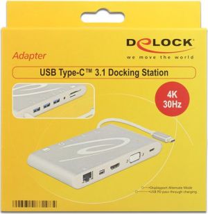 Stacja/replikator Delock 4K Dock USB-C (87298) 3