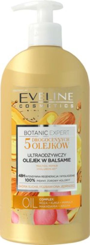 Eveline Botanic Expert Ultraodżywczy Olejek w balsamie do ciała 5 olejków 350ml 1