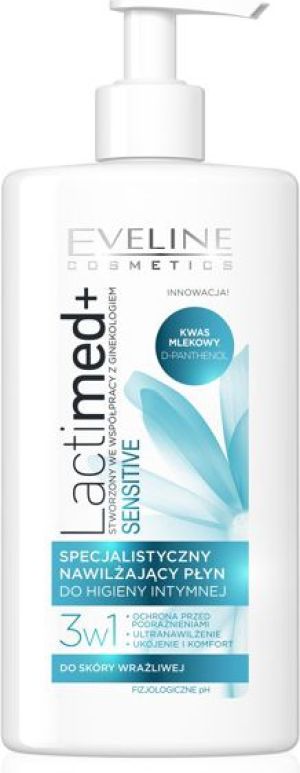 Eveline Lactimed+ Płyn do higieny intymnej nawilżający 3w1 Sensitive 250ml 1