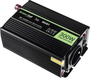 Przetwornica Green Cell 12V do 230V, 300W/600W (INV01) 3