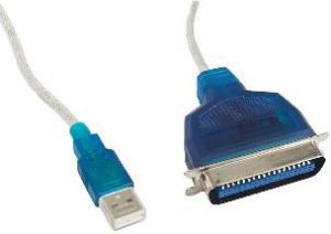 Kabel USB Gembird USB-A - LPT 1.8 m Przezroczysty (CUM360) 1