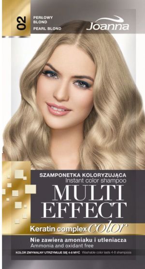 Joanna Multi Color Effect Keratin Complex - Szamponetka 02 Perłowy Blond 35g 1