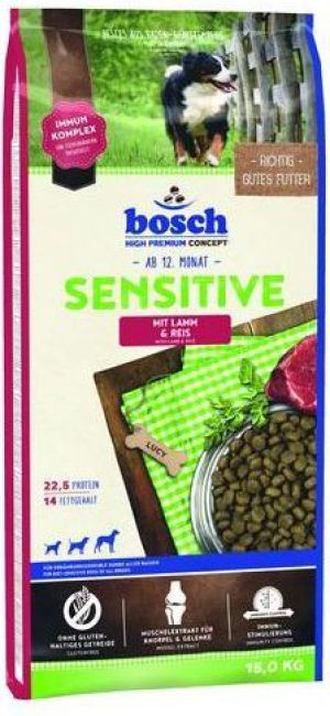 Bosch Tiernahrung Sensitive Adult Lamb & Rice 15kg 1