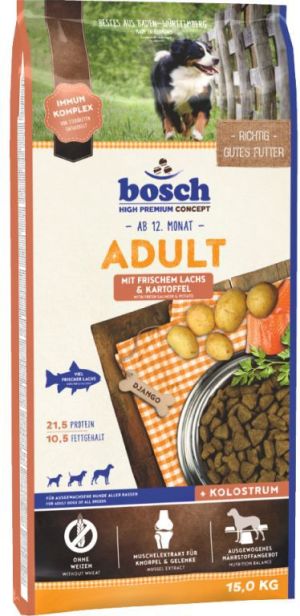 Bosch Tiernahrung Adult Łosoś i ziemniaki - 15 kg 1