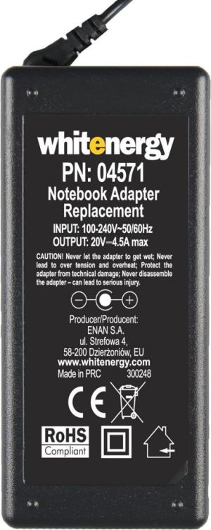 Zasilacz do laptopa Whitenergy 90 W, 5.5 mm, 4.5 A, 20 V (4571) 4