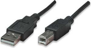 Kabel USB Manhattan USB-A - 0.5 m Czarny (374507) 1
