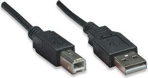 Kabel USB Manhattan USB-A - 0.5 m Czarny (374507) 2