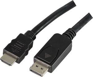 Kabel LogiLink DisplayPort - HDMI 2m czarny (CV0055B) 1