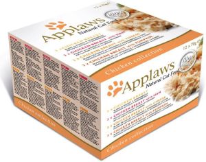 Applaws puszki dla kota Multipak Chicken 12x70g 1