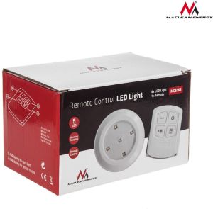 Maclean Lampa zestaw 6 LED Energy z pilotem na baterie 3xAAA (MCE165) 4