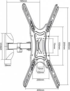 Maclean Uchwyt ścienny MC-758 13'' - 55'' 4