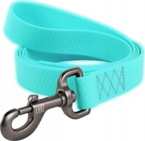 Collar Wodoodporna świecąca smycz dla psa WAUDOG szer. 25mm, dł. 183 cm turkusowa 1
