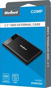 Kieszeń Rebel Obudowa dysku 2,5" SATA USB C 3.1  Rebel aluminiowa 4