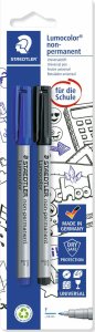 Staedtler Staedtler Lumocolor 316 marker 2 szt. Czarny, Niebieski 2