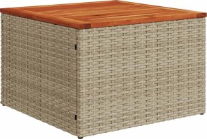 vidaXL 7-cz. zestaw wypoczynkowy do ogrodu, z poduszkami, beżowy 7