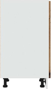 vidaXL Szafka z szufladą, stare drewno, 30x46x81,5 cm 5